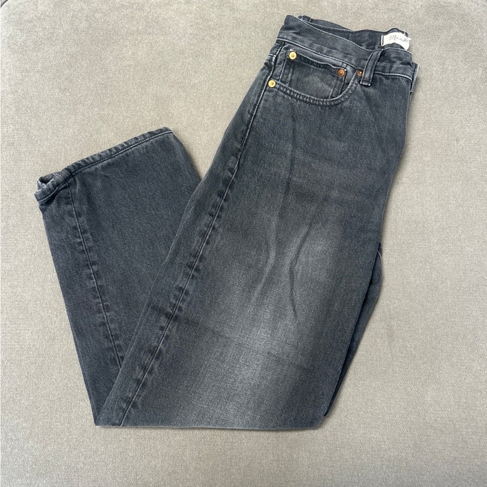 Madewell Black Straight Leg Jeans